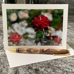 Fine art photography greeting Card roses Fioli garden